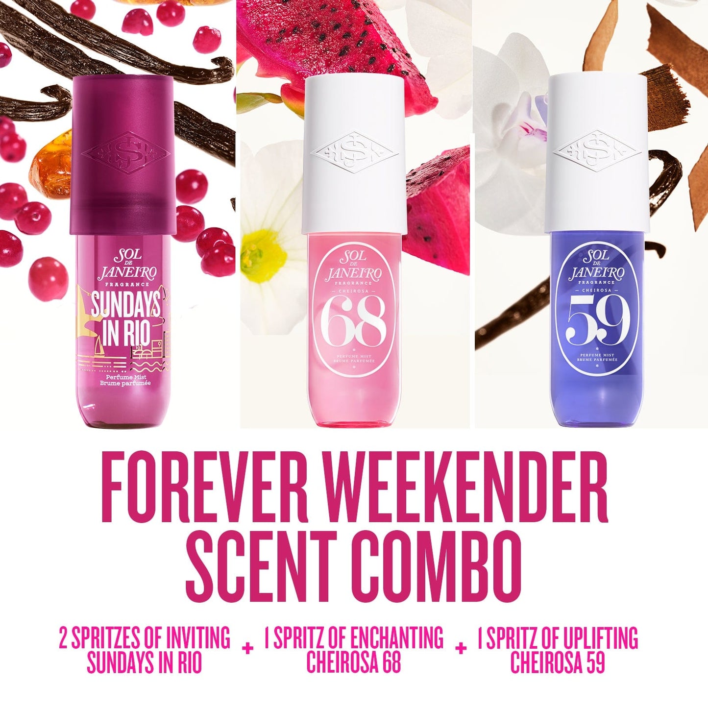 Forever Weekender Perfume Mist Trio