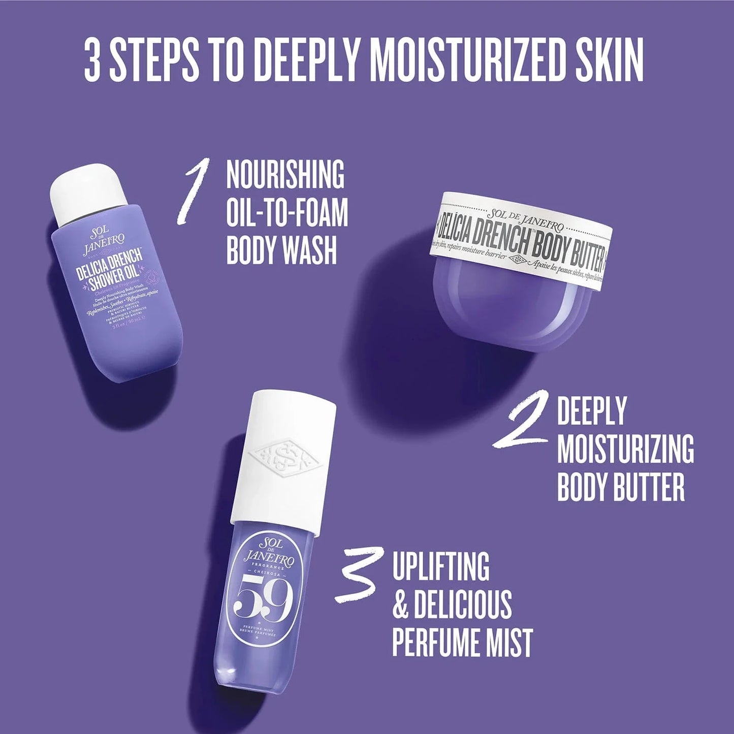 Drench & Dazzle Delícia Drench™ Body Routine Set